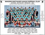 Mangere East Hawks Rugby League Premier Team 1989